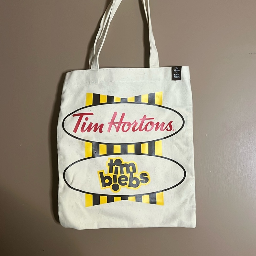 😄Justin Bieber X Tim Hortons Canvas Tote Bag